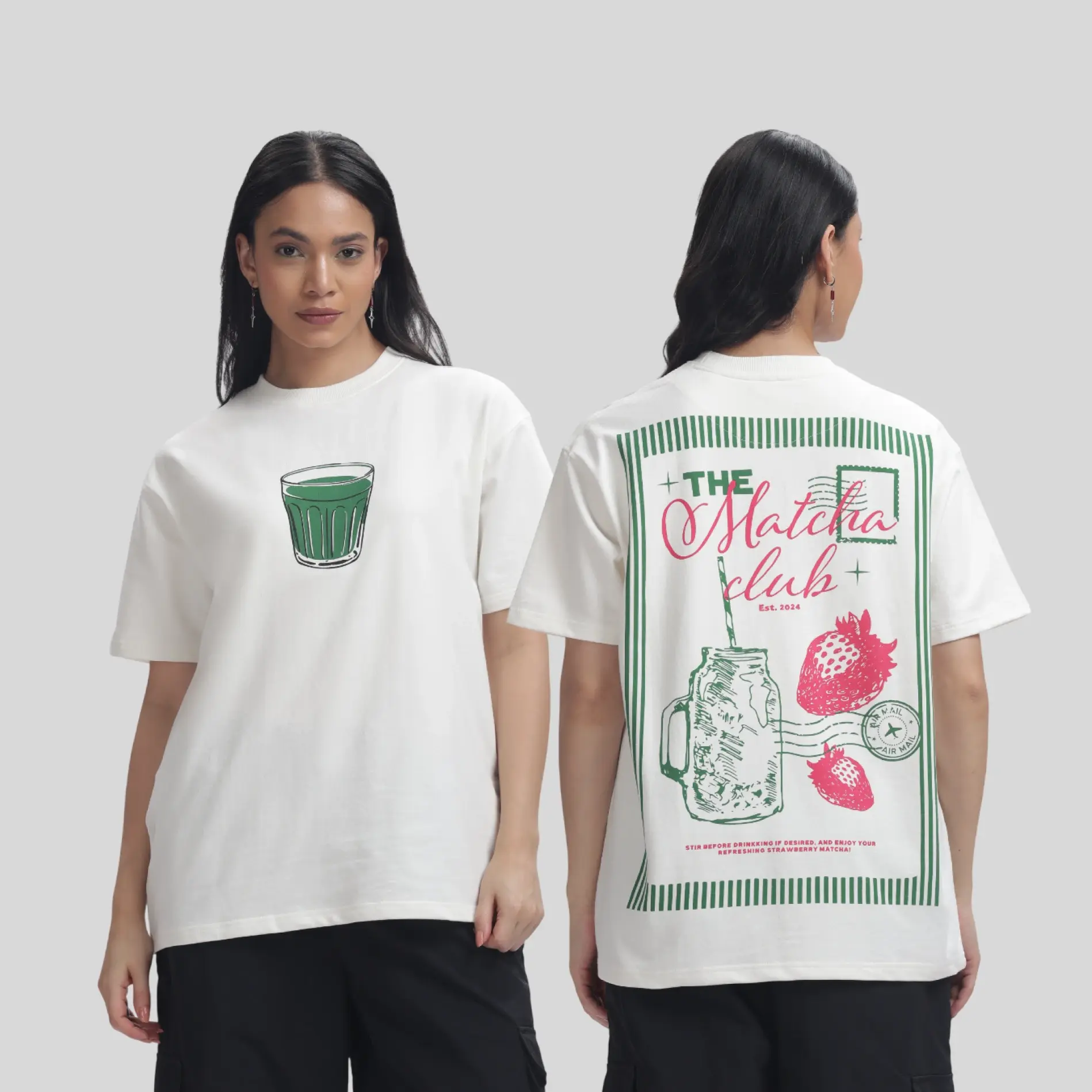 Premium Oversized Cotton T-Shirt – Unisex (Dual Combo) - Image 2